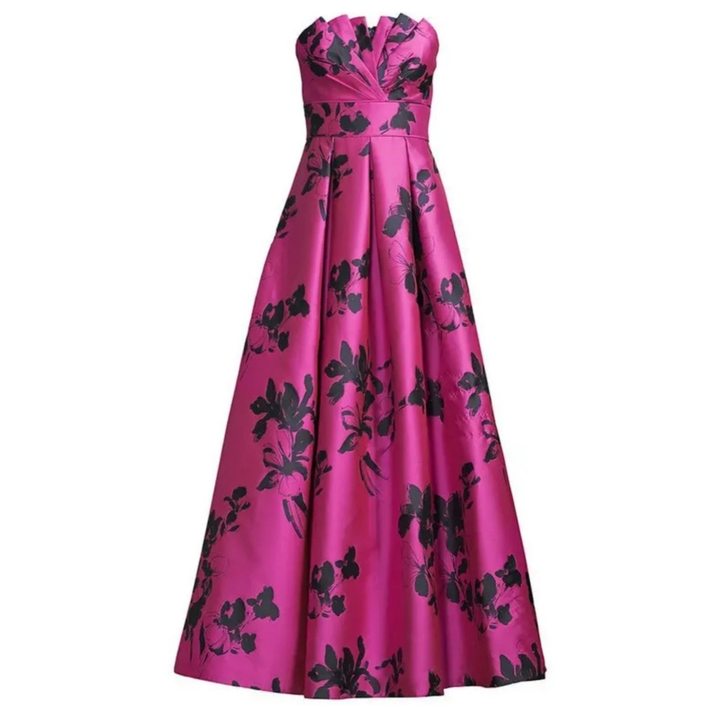 Aidan Mattox Fuschia Gown in Size 4
